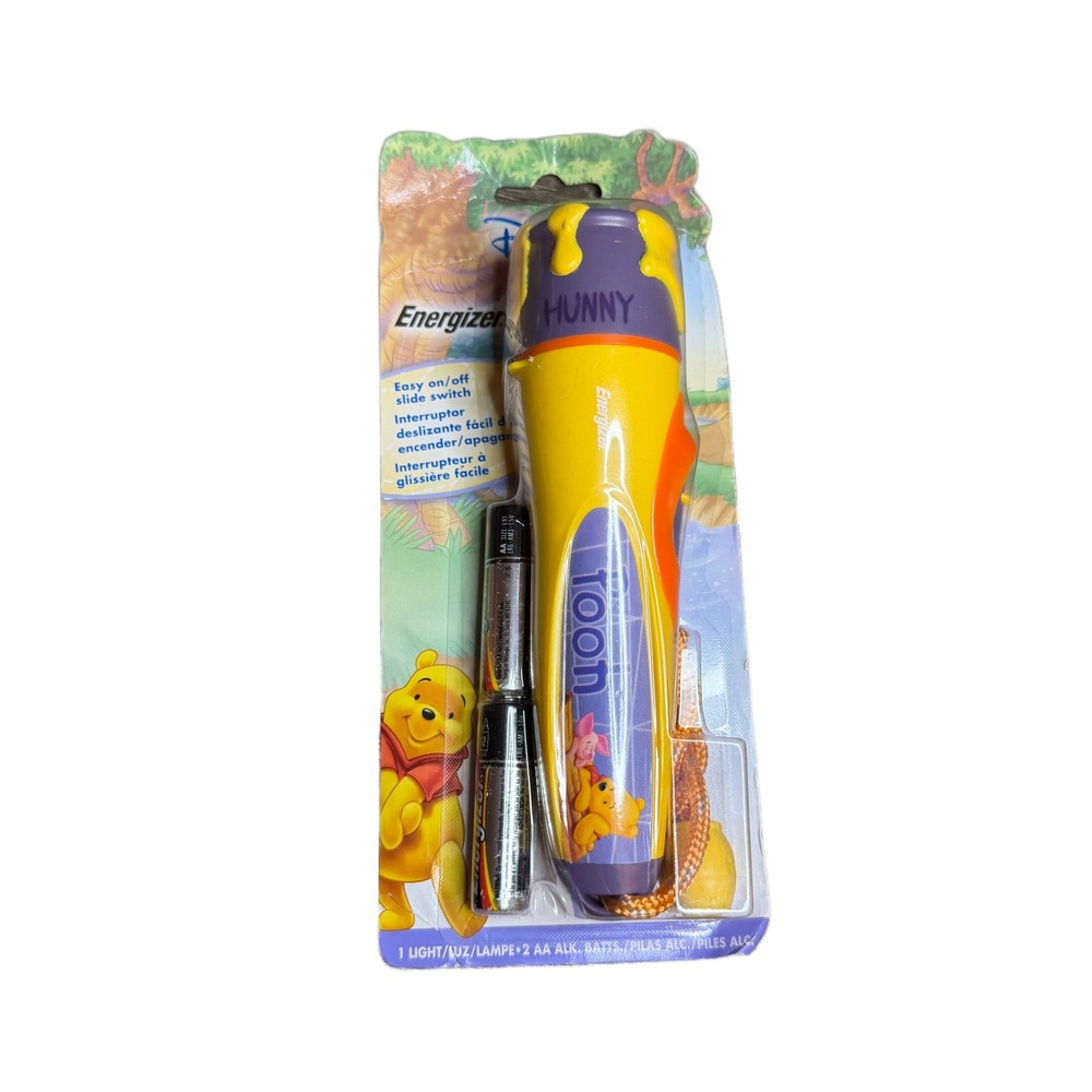 Energizer Disney Winnie the Pooh Flashlight Yellow Purple Hunny POOH2AAE New